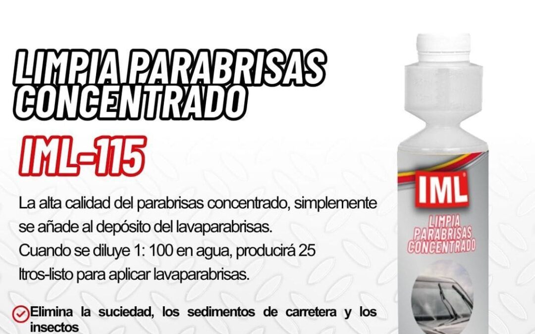El nuevo limpiaparabrisas concentrado mejora la visión y la seguridad durante la conducción
