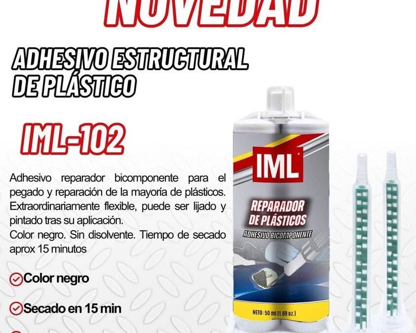 Adhesivo estructural de plásticos IML World Car IML-102: innovación en reparación vehicular