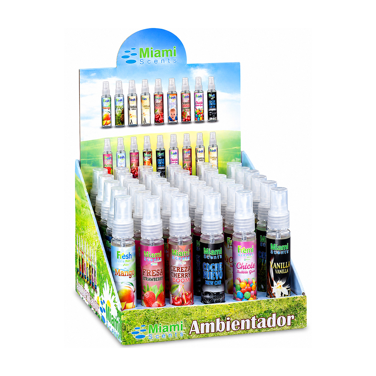 Ambientadores Spray Fresh Miami Scents 30 ml – Fragancias para coche