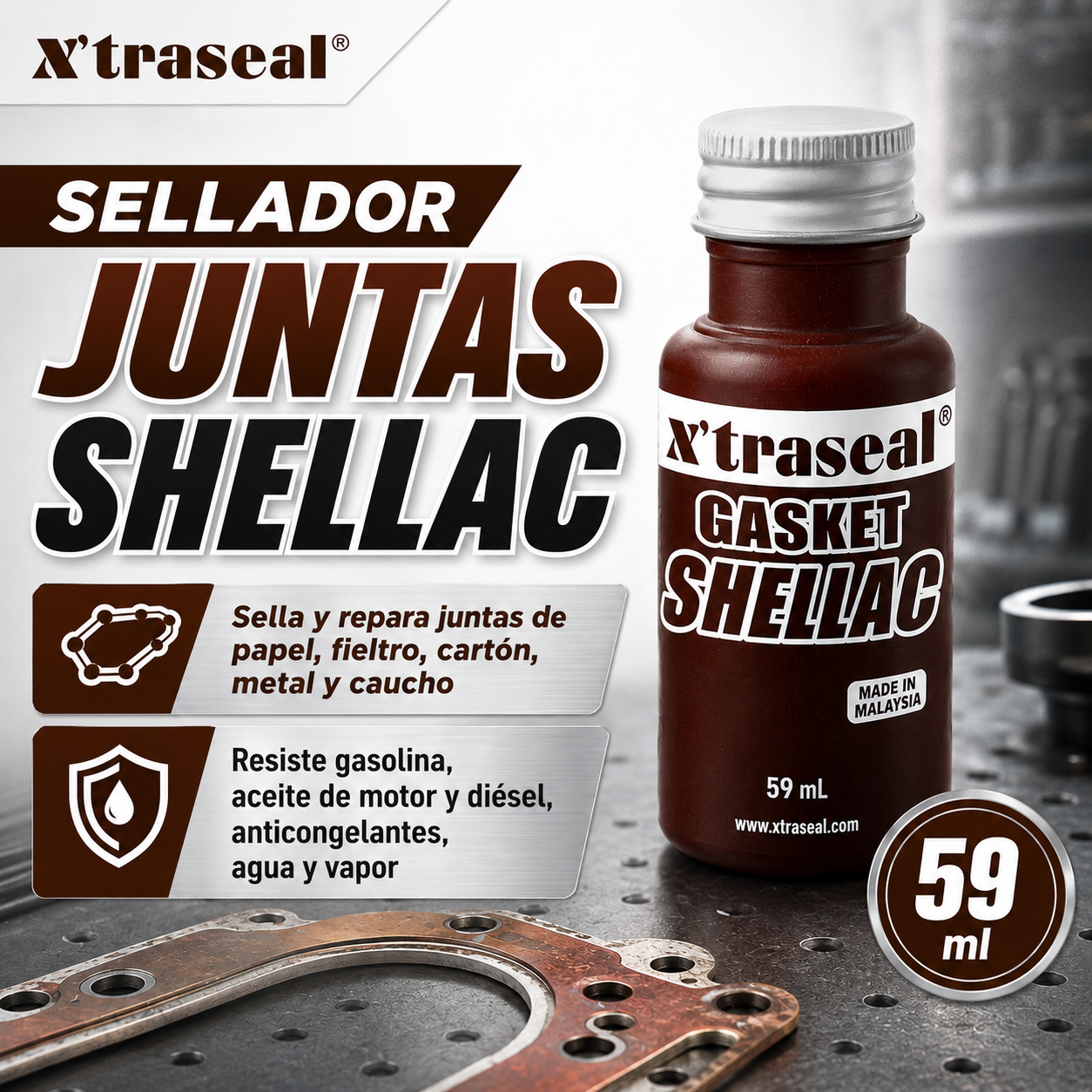 SELLADOR SHELLAC PARA EMPAQUES Y JUNTAS - Imagen 2