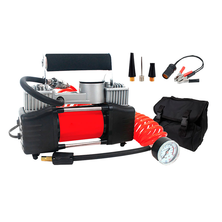 COMPRESOR AIRE COCHE 2 CILINDROS 12V