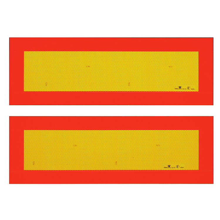 V-6 KIT 2 PLACAS ALUMINIO 565X200 VEHICULO LARGO