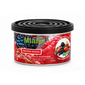 Expositor Frutos Rojos – Ambientador de coche Miami Scents (Lata orgánica)