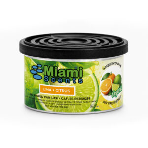 Expositor Lima Citrus - Ambientador de coche Miami Scents (Lata orgánica)