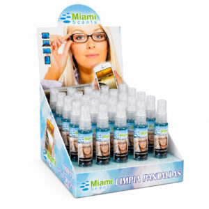 Miami Scents Limpia Pantallas 30 ml – Caja de 30 unidades