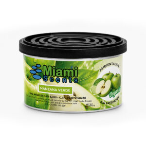 Expositor Manzana Verde - Ambientador de coche Miami Scents (Lata orgánica)